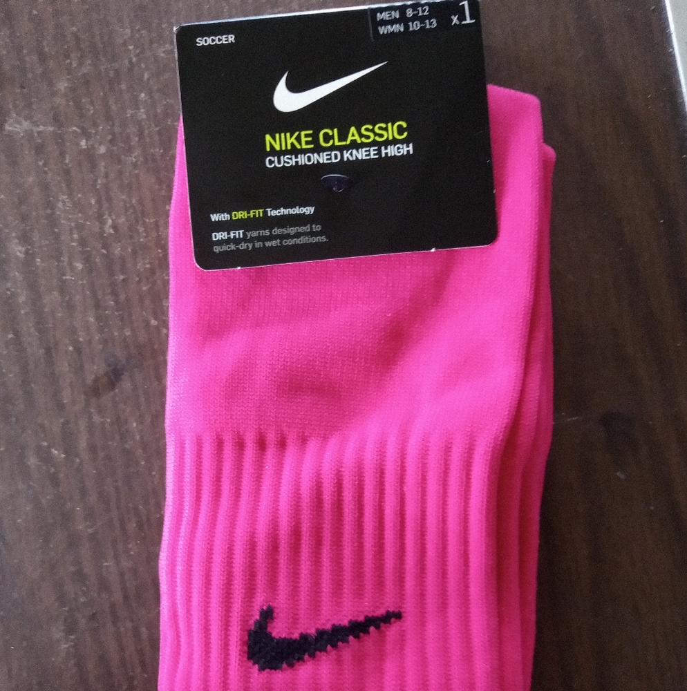 Nike Classic Pink Knee High Unisex Socks